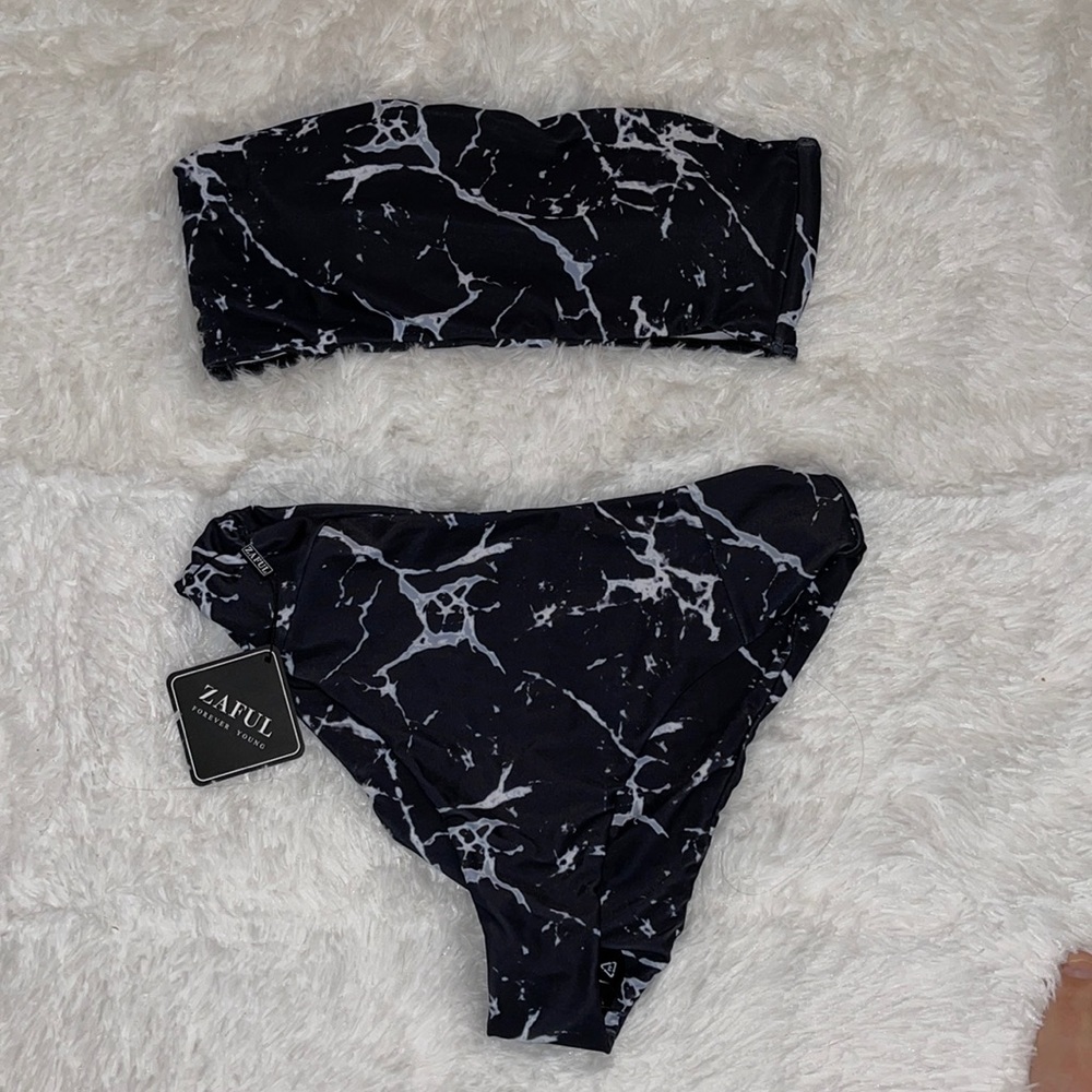 NWT Zaful marble bathing suit
